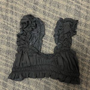 Free People Intimately What Comes Next Brami in Black Size M, Worn 1x!!